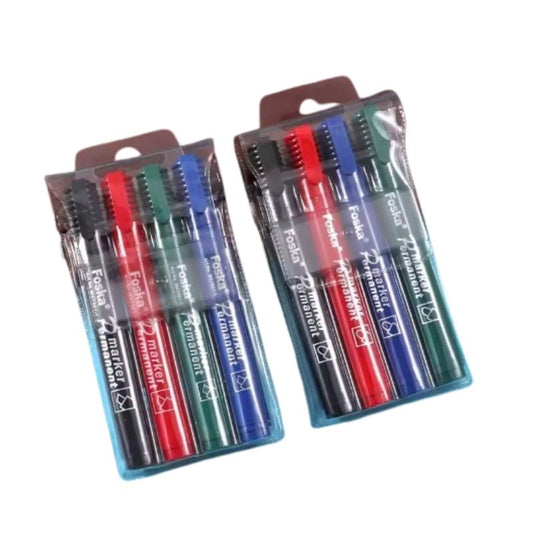 MARQUEURS PERMANENTS PACK DE 4 COULEURS
