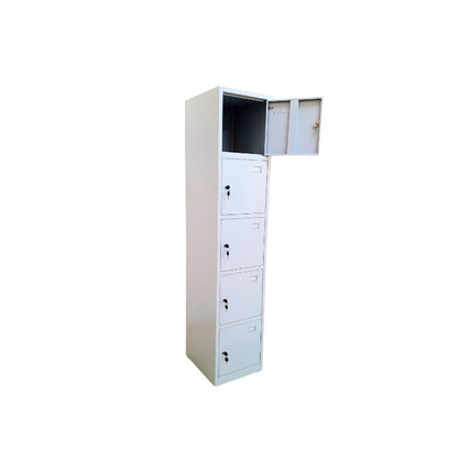 CASIER METALLIQUE A 5 COMPARTIMENTS AVEC SERRURES