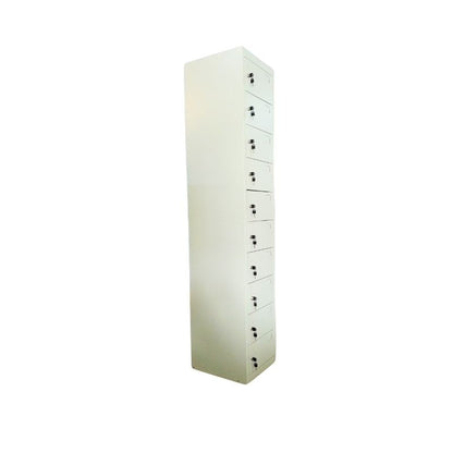 CASIER METALLIQUE A 10 COMPARTIMENTS AVEC SERRURES