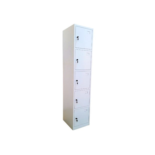 CASIER METALLIQUE A 5 COMPARTIMENTS AVEC SERRURES