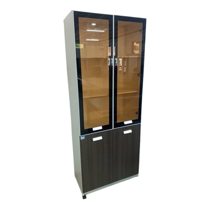 ARMOIRE DE RANGEMENT SEMI-VITREE